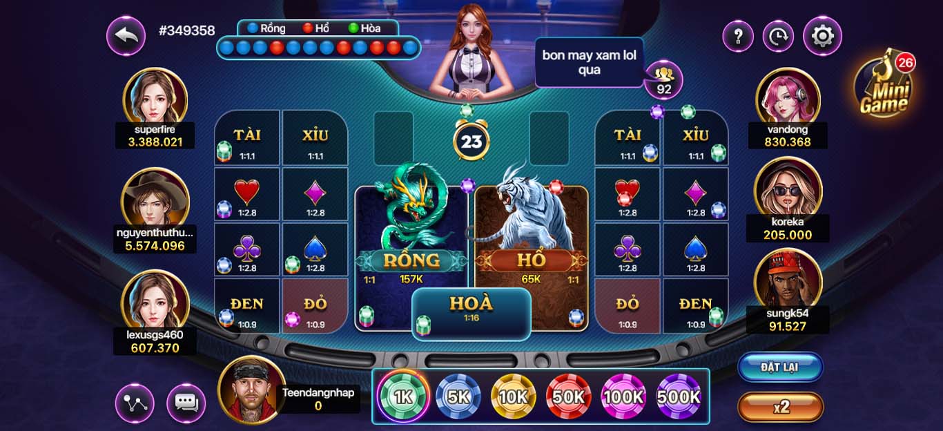 Danh sách game đa dạng và uy tín trên BossVip